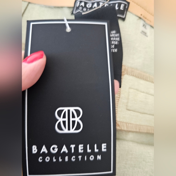 Bagatelle Faux Leather Straight or Wide Leg Pants Tan Size XL NWT - Picture 3 of 11